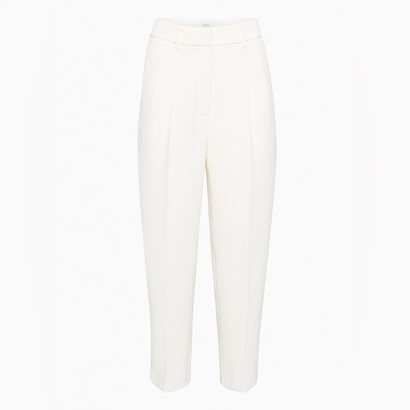 Wilfred Pants - Aritzia Wilfred Carrot Pant – Heather Chrome Gray, Size 4 NWT